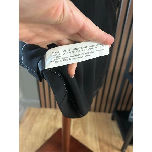 Zara Black Mini-Skirt with Suspenders size small - Picture 8 of 8